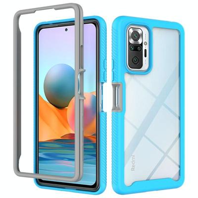 Voor Xiaomi Redmi Note 10 Pro Starry Sky Solid Color Serie Shockproof PC + TPU-beschermhoes (Babyblauw) Voor Xiaomi Redmi Note 10 Pro Starry Sky Solid Color Serie Shockproof PC + TPU-beschermhoes (Babyblauw)
