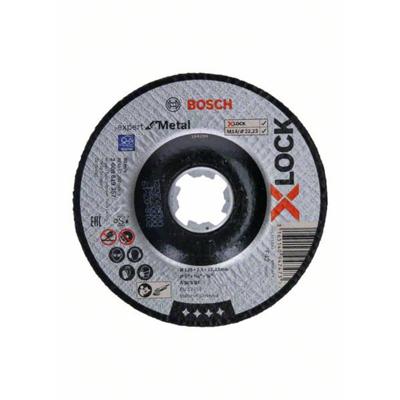 Bosch Doorslijpschijf X-LOCK Expert voor metaal 125mm gebogen Bosch Doorslijpschijf X-LOCK Expert voor metaal 125mm gebogen