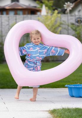 Playshoes badjas Krab Blauw Roze-110-116