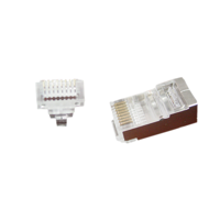Modulaire FTP RJ45 stekker met doorsteekmontage, 50 stuks per zakje - thumbnail