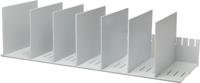 Paperflow sorteervak met 10 verstelbare tussenschotten, breedte 80,2 cm - thumbnail