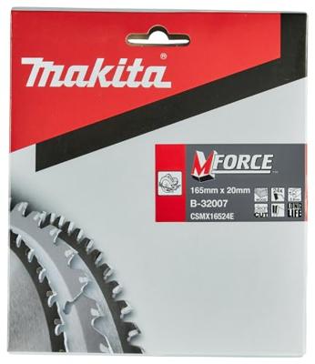 Makita Cirkelzaagblad voor Hout | Mforce | Ø 165mm Asgat 20mm 24T - B-32007