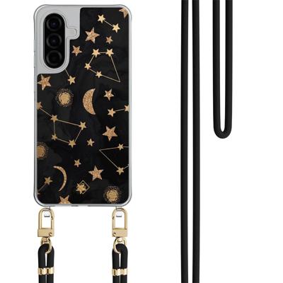 Samsung Galaxy A57 hoesje met zwart koord - Counting the stars Samsung Galaxy A57 hoesje met zwart koord - Counting the stars