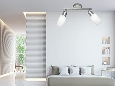Trio Moderne PlafondlampMars 2-lichts nikkel mat - R80012007