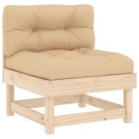 10-delige Loungeset met kussens massief hout - thumbnail