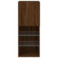 Tv-meubel met LED-verlichting 40,5x30x102 cm bruineikenkleurig - thumbnail