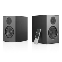 Audio Pro A28 - Draadloze actieve multiroom luidspreker met Bluetooth & WiFi - Stereo Speaker voor home entertainment met AirPlay 2, Chromecast, Spotify - zwart - thumbnail