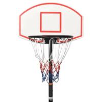 VidaXL Basketbalstandaard 216-250 cm polyetheen wit - thumbnail