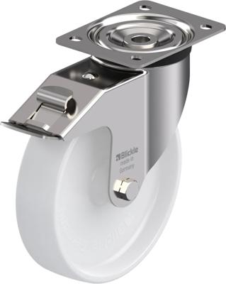 Blickle LX-PO 200G-FI Zwenkwiel met rem Wieldiameter: 200 mm Draagvermogen (max.): 400 kg 1 stuk(s) Blickle LX-PO 200G-FI Zwenkwiel met rem Wieldiameter: 200 mm Draagvermogen (max.): 400 kg 1 stuk(s)