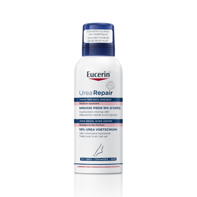 Eucerin UreaRepair 10% Urea Voetschuim Zeer Droge en Ruwe Huid 150ml