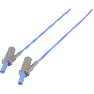 VOLTCRAFT MSB-501 Veiligheidsmeetsnoer Banaanstekker 4 mm Banaanstekker 4 mm 0.50 m Blauw 1 stuk(s)
