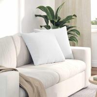 VidaXL Sofa kussens 2 pcs wit 50 x 50 cm stof - thumbnail