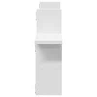 Wandschappen 2 st 38x12x38 cm bewerkt hout wit - thumbnail