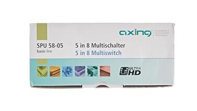 Axing SPU 58-05 Satelliet multiswitch Ingangen (satelliet): 5 (4 satelliet / 1 terrestrisch) Aantal gebruikers: 8 geschikt voor Quad LNB