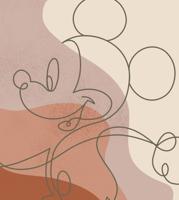 Komar Into Adventure Fotobehang Disney - Mickey Mouse - Line Drawing - IADX5-046 - thumbnail