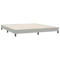 Bedframe zonder matras 180x210 cm fluweel lichtgrijs - thumbnail