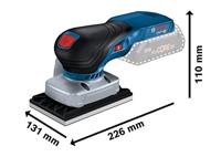 Bosch Professional GSS 18V-13 06019L0101 Accu-vlakschuurmachine Zonder accu, Zonder lader 18 V 80 x 130 mm Aantal meegeleverde accus: 0 - thumbnail