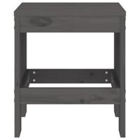 Tuinkrukken 2 st 40x36x45 cm massief grenenhout grijs - thumbnail