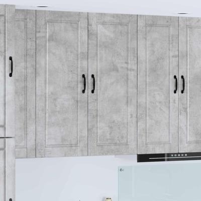 Keukenkast met plank Beton Grijs 40 x 31 x 100 cm Bewerkt hout