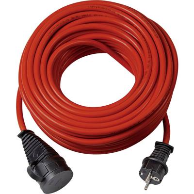 Brennenstuhl BREMAXX® verlengsnoer (10m kabel in rood, voor kortstondig buitengebruik IP44, stroomkabel bruikbaar tot -35 °C, olie- en UV-bestendig)