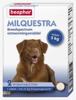 Beaphar Milquestra Ontwormingsmiddel hond (5-50 kg) 4 tabletten - thumbnail