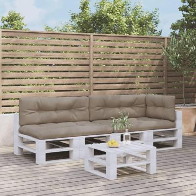 Palletkussens 5 st stof taupe