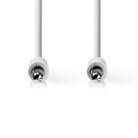 Stereo-Audiokabel | 3,5 mm Male Dun - 3,5 mm Male Dun | 1,0 m | Wit - thumbnail