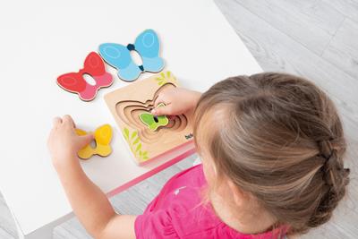 Beleduc houten lagenpuzzel vlinder