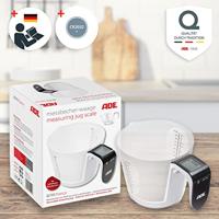 Maatbeker/Weegschaal - ADE - FRANCA - Glas/Synthetisch - 20,7 x 14,6 cm - Inclusief 1 Cr2032-batterij - thumbnail