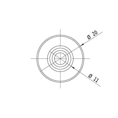 Picotronic Lasermodule Kruislijn Groen 10 mW CA532-10-3(20x80)