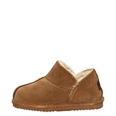 Warmbat Willow Suede Pantoffel Kinderen Cognac 30 - thumbnail