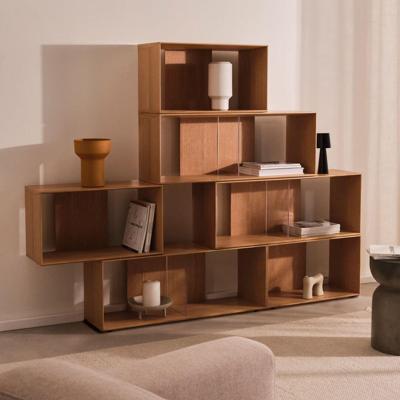 Kave Home Modulair Wandrek 'Litto' Eiken, 114 x 168 cm, kleur Naturel Kave Home Modulair Wandrek 'Litto' Eiken, 114 x 168 cm, kleur Naturel