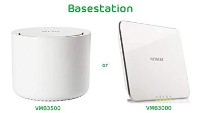 Arlo Vms3230-100Eus Smart Home 1 Hd Bewakingscamera En Beveiligingssysteem Set, 2-Delig, Wit
