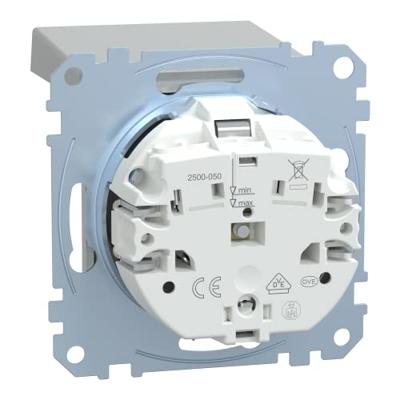 Merten MEG2311-0460 Wandcontactdoos System M Aluminium 1 stuk(s)