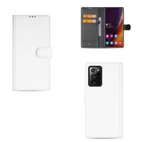 Samsung Galaxy Note20 Ultra | Bookcase | Wit met Pasjeshouder - thumbnail