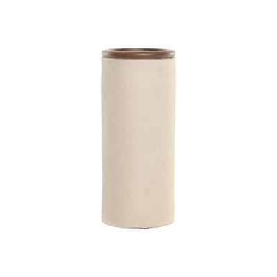 Vaas Home ESPRIT Bruin Beige Terra cotta Mangohout 16 x 16 x 40 cm
