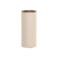 Vaas Home ESPRIT Bruin Beige Terra cotta Mangohout 16 x 16 x 40 cm - thumbnail