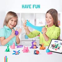 Klei hey clay koe set 3 delen - thumbnail