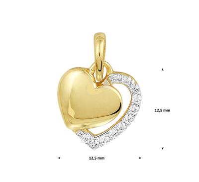 TFT Hanger Geelgoud Hart Zirkonia