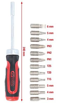 KS TOOLS schraubendrehersatz "12 in 1" ratchets-bit-screwdr. 12 in 1 KS TOOLS schraubendrehersatz "12 in 1" ratchets-bit-screwdr. 12 in 1