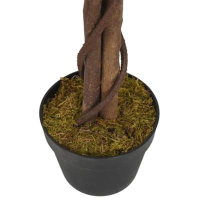 VidaXL Kunstplant ficus 630 bladeren 120 cm groen