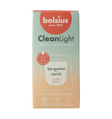 Bolsius cleanlight navulling bergamot & neroli