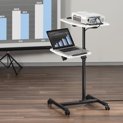 Hama Beamertafel Met 2 Niveaus (42x50/40x35 Cm) In Hoogte Verst. Met Wielen