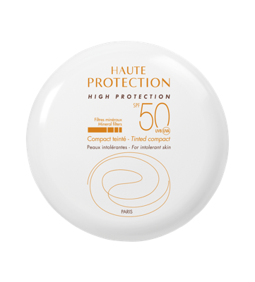 Avène Solaires Gamme Blanche 100% Minérale Compact Teinté Doré Crème SPF50 10gr