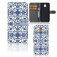 Samsung Galaxy J5 2017 Hoesje Flower Blue - thumbnail