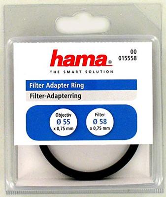 Hama Verloopring 55mm lens naar 58mm filter of accessoire