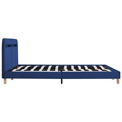 Bedframe met LED stof blauw 180x200 cm Bedframe met LED stof blauw 180x200 cm