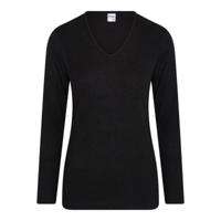 Dames thermo shirt Lange mouw - Thermo ondergoed dames - Diepe hals - Thermisch - thumbnail