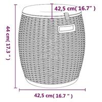 Tuinbox 4-in-1 polypropeen zwart - thumbnail