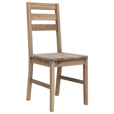 Eetkamerstoelen 2 st massief acaciahout